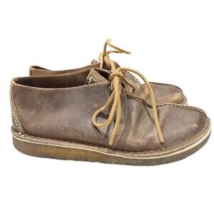 CLARKS Originals DESERT TREK Boots BEESWAX Leather Crepe Sole US 9